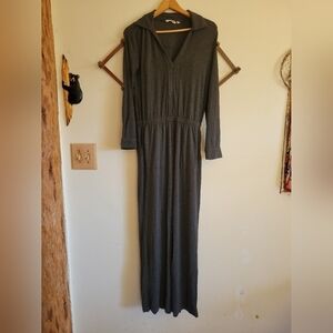 Soft Surroundings Jumpsuit Long Sleeve Pant Soft Stretchy Gray Small S